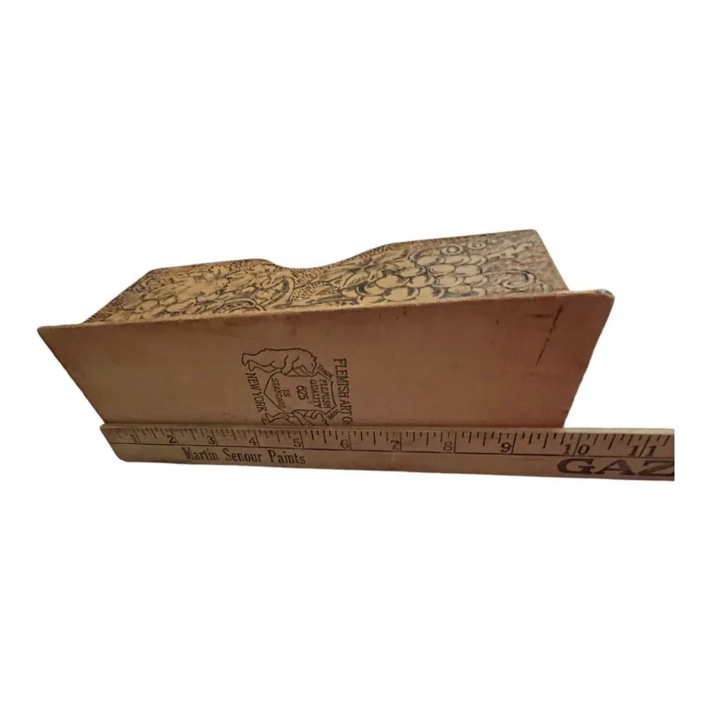 Flemish Art letter box antique grape design‎